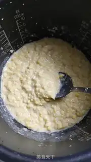 Make Green bean cake step 2