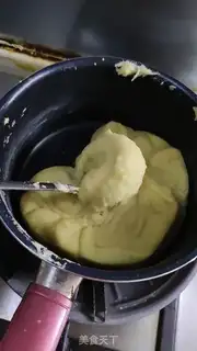 Make Green bean cake step 6