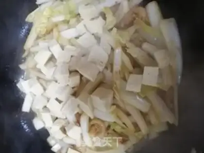 Make Shrimp sprouts, sauerkraut and tofu step 5