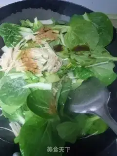 Make Golden mushrooms and green vegetables step 5