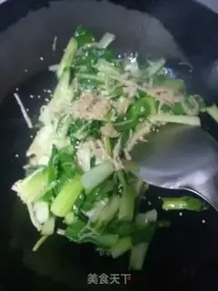 Make Golden mushrooms and green vegetables step 6