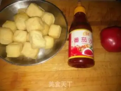 Make Tomato oil tofu step 0