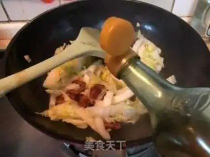 Make A cabbage stew fan step 4