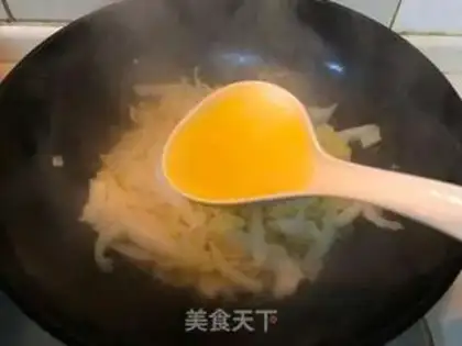 Make Crab powdered cabbage step 2