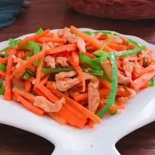 Make Carrot and skinny meat step 7