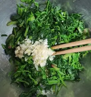 Make Garlic spinach step 6