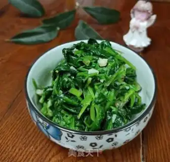 Make Garlic spinach step 8