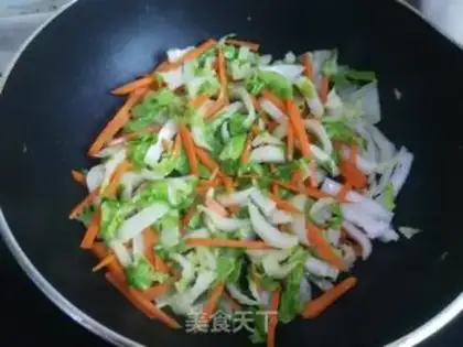 Make Soup duck egg and rice powder step 6