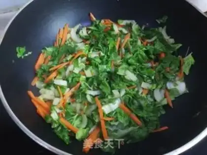 Make Soup duck egg and rice powder step 7