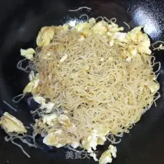 Make Scrambled rice powder step 8