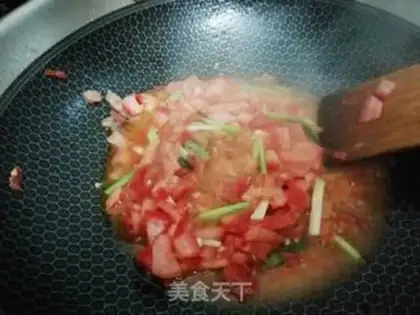 Make Tomato egg soup step 1