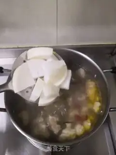 Make Clear the radish beef step 5