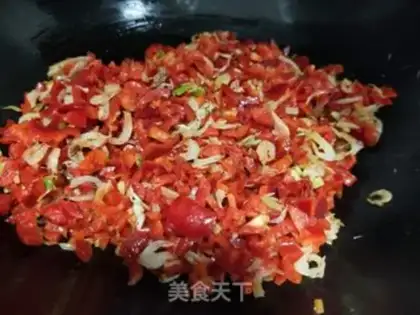 Make Shrimp skin and chili pepper step 6