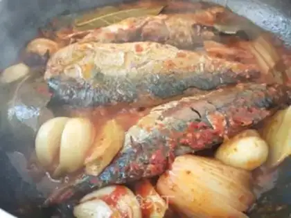 Make Red-burned mackerel step 9
