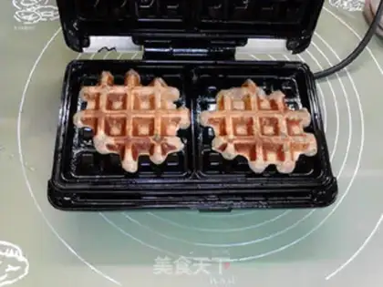 Make Onion peppers, potatoes, and all-mega waffles step 11