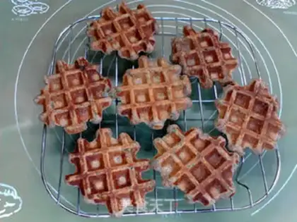 Make Onion peppers, potatoes, and all-mega waffles step 12