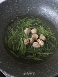 Make Beefball powdered radish step 5
