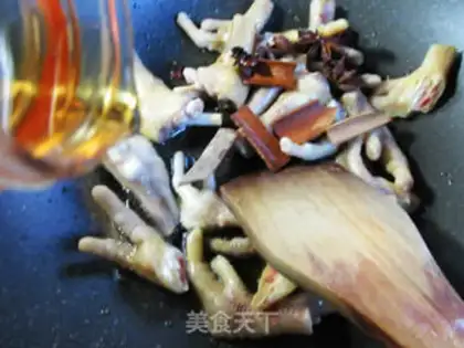 Make Qi-su, chicken claws step 4