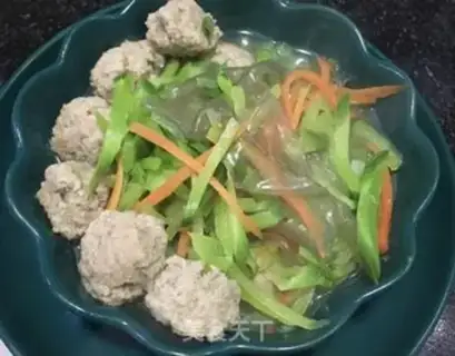 Make Beefball powdered radish step 12