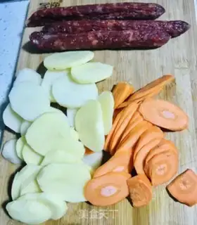 Make Vegetable sausage step 1