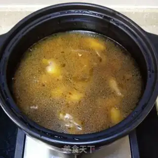 Make A chicken stew with yellow broccoli step 10