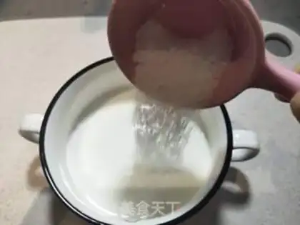 Make Milk and eggs step 1