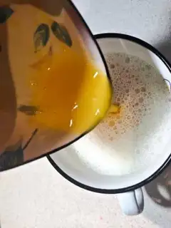 Make Milk and eggs step 2