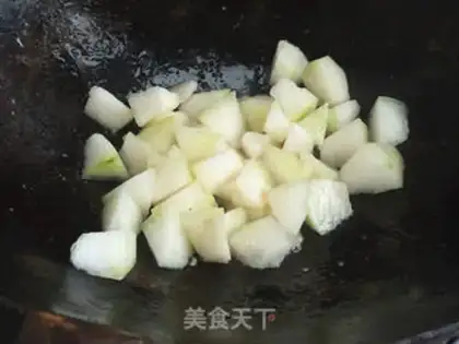 Make Cheese juice, melon shrimp noodles step 4