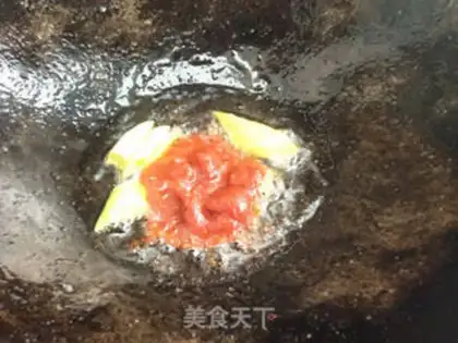 Make Cheese juice, melon shrimp noodles step 5