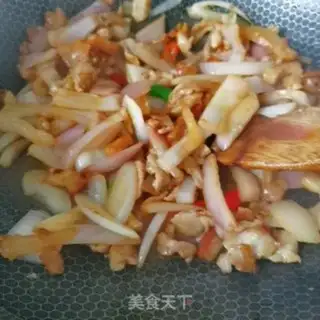 Make Onion fried meat step 5