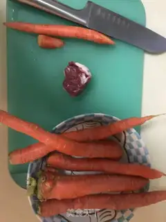 Make Carrot and meat step 0