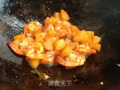 Make Cheese juice, melon shrimp noodles step 9