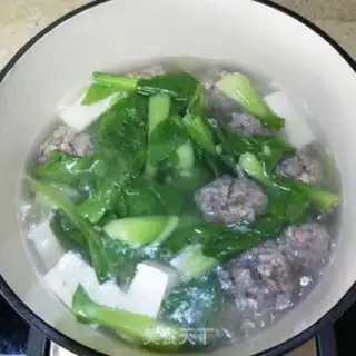 Make Meatballs, tofu soup step 8