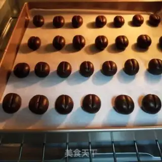 Make Coffee-bean cookies step 11