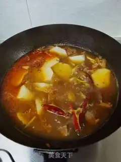 Make Red lamb stew, radish step 10