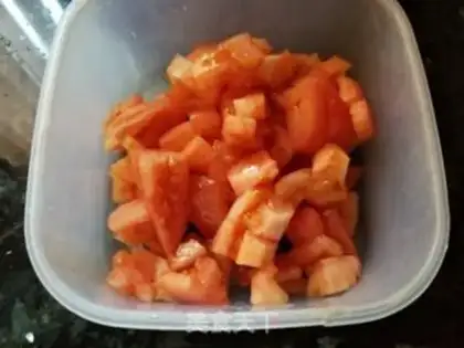 Make Tomato, sea mushroom, eggflower soup step 0