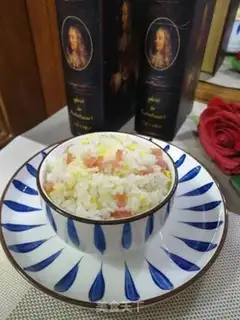 Make Sausage fried rice step 6
