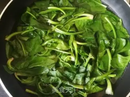 Make Carrot and spinach step 1