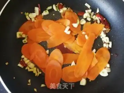 Make Carrot and spinach step 5