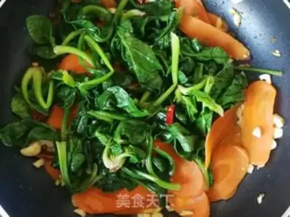 Make Carrot and spinach step 7