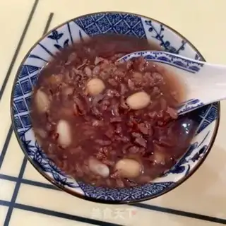 Make Black rice peanut porridge step 7