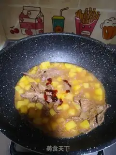 Make Black pepper potato beef step 5