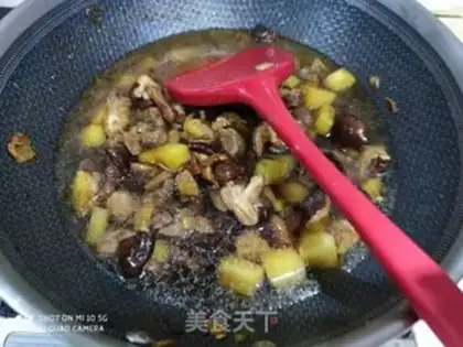 Make Chicken-legged potatoes and mushrooms step 10