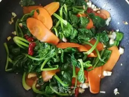 Make Carrot and spinach step 9