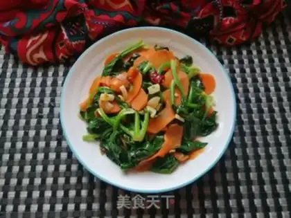 Make Carrot and spinach step 11