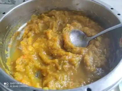 Make Pumpkin rice cake step 2