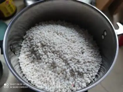 Make Pumpkin rice cake step 3