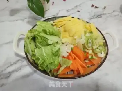 Make Carrot with potatoes step 1