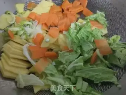 Make Carrot with potatoes step 2