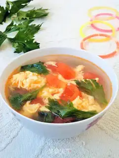 Make Celery tomato egg soup step 7